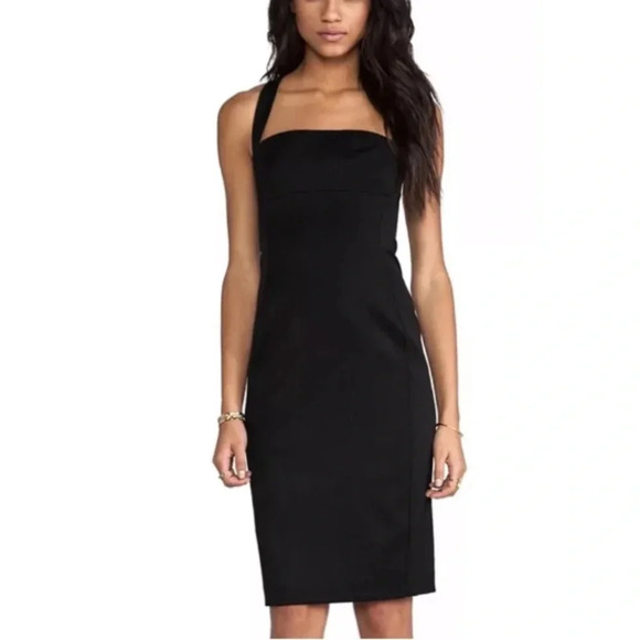 BLACK HALO NWT Bryson Cross Back Sheath Dress 4 - Picture 2 of 10